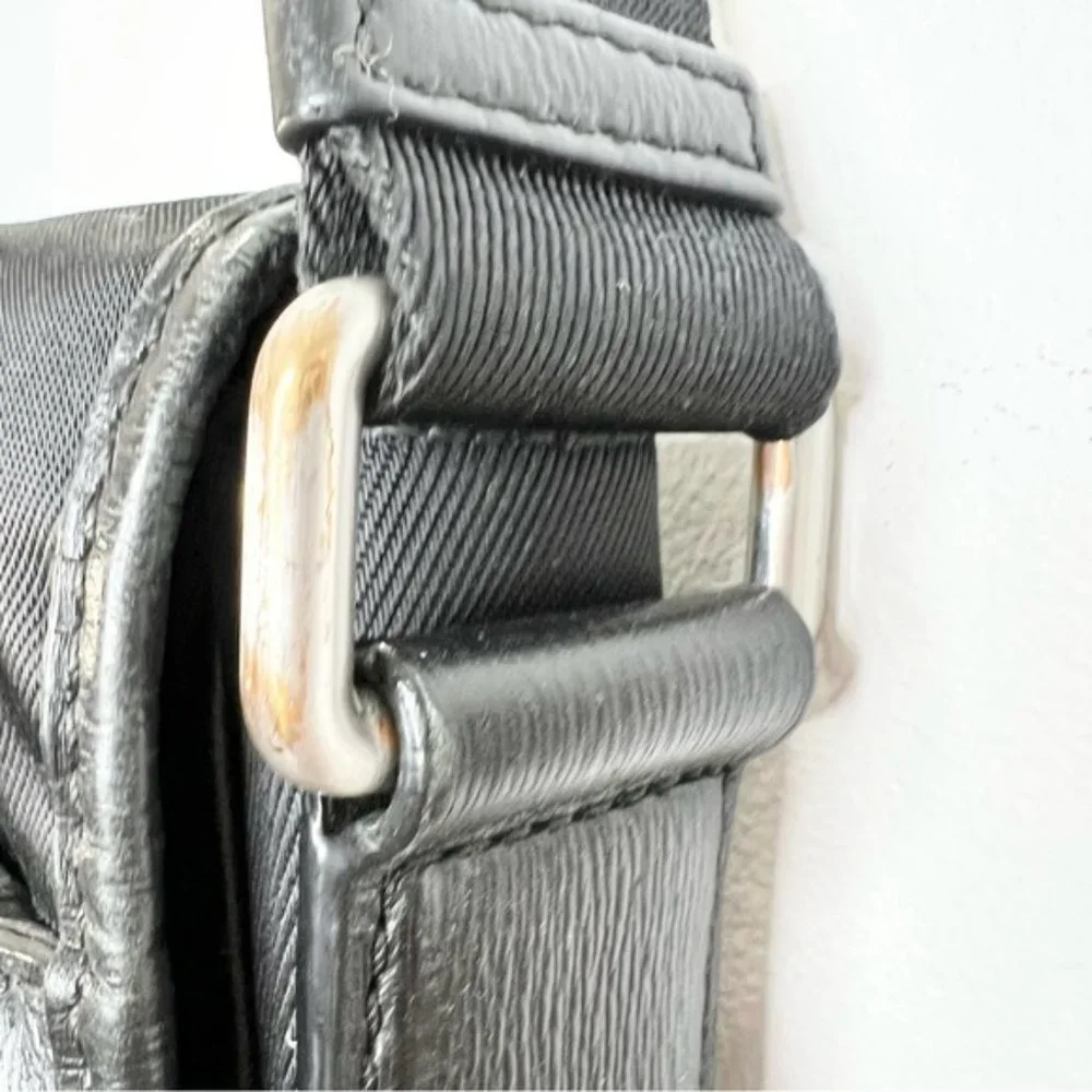 BOSS Hugo Boss black crossbody flap messenger bag - Picture 10 of 16